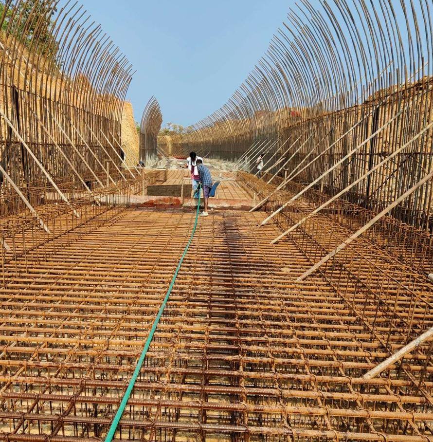 Culvert base slab reinforcement